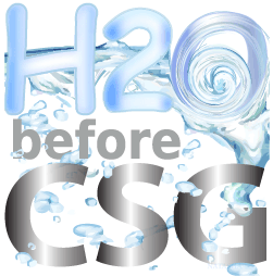 H2O before CSG logo